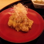 寿司 割烹 開 - 焼きナスの酒盗合えって、、お酒進み過ぎますっす。