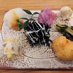 おおむろ軽食堂 - 前菜プレート