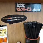 名物すた丼の店 - コロナ対策ですね