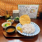 月と亀 - 【本日のカレー定食】(¥1250)+【鰯のつみれカレー】(¥300)