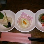 Saishoku Dainingu Sakura Komachi - 前菜３種盛り