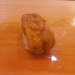 寿司 割烹 開 - 唐津のウニも上手に握って居られますな。やはり旨し。