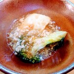 寿司割烹酒場 ゐまる - お通し冬野菜そぼろ