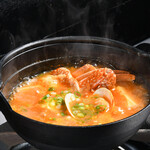 Seafood jjigae soup