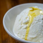 Sheep milk cheese and honey Gelato