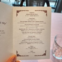 La Terrazza SABATINI - メニューはこんな感じです。
