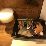 麹町いづみや しろ - ・生ビール [おつまみ：5品]