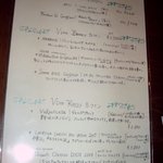 ア ミオ アージョ - 夜のドリンクメニュー