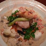 旬菜食卓 びすとろ KAZU - スズキと帆立のポアレ