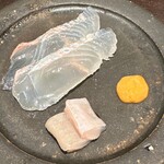 鮨菜 和喜智 - ヒラメ　縁側　このこ