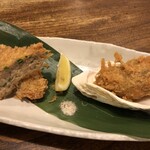 塩梅 - メンチカツ+カキフライ