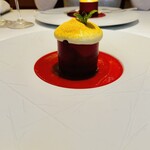 フランス料理 壺中天 - 美しいデセール　イチゴの酸味で最後にさっぱりしました