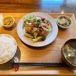Inaho Shokudou - 鶏となすの唐揚げ おろしポン酢