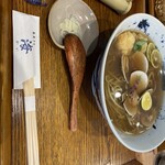 蕎麦きり 海 - 海（蛤と貝柱の天ぷら）