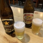 一休 - 瓶ビールで乾杯！