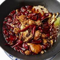 重慶式鶏の火鍋