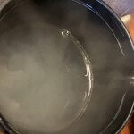 そば処 松 - 蕎麦湯はサラッと系。