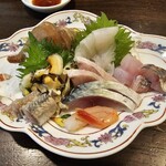 金町製麺 - 刺身盛