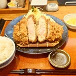柿ェ門 赤祖父店 - 厚切りロースカツ定食