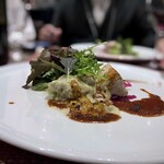 キャトルラパン - 寒鰤と牡蠣のフリカッセ トリュフソース