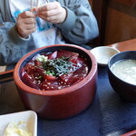 大磯大衆食堂 えびや - まぐろ漬け丼2024.03.03