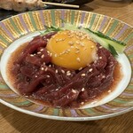 串焼き か楽 - 桜ユッケ