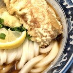 難波千日前 釜たけうどん - ちく玉天ぶっかけ