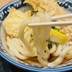 難波千日前 釜たけうどん - ちく玉天ぶっかけ