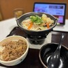 すき家 - 海鮮ちゃんぽんうどん牛丼ミニセット　980円