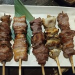 やきとん 魚友 - 串焼き盛り合わせ