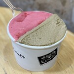 伊太利亜のじぇらぁとや - フランボワーズ、イタリアンチョコレート