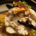 Yakitori To Osake Toritaku - スープつくね断面