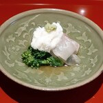 京都和久傳 - 鯛冷やし蕪蒸し(摺った蕪添え)