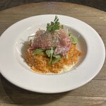 Spring burdock risotto