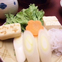人形町今半 本店 - すき焼御膳の野菜類