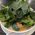 食堂 はせ川 - 会津産極寒ほうれん草の濃厚胡麻みそらーめん