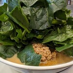 食堂 はせ川 - 会津産極寒ほうれん草の濃厚胡麻みそらーめん