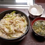 高崎どかスタ - どかスタ、魂の味噌汁、玉子