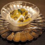 割烹さいお - 豆乳ムース＆キウイコンポート