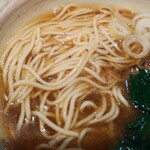濃厚煮干そば 丸にたちばな - 煮干しそば840円麺アップ