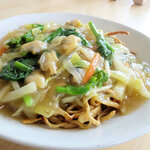 中華ダイニング SCENT - あさりと菜の花のあんかけ焼きそば