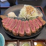 Ushi Tora - 牛かつ定食(中)