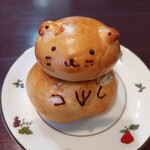 ビーグルベーカリー - 店長のおすすめパン(チョコ&カスタード)