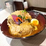 Supu Kare Okushiba Shouten - スープカレー･鶏あえず足3