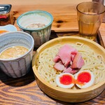 あいだや - 麺少なめ味玉2種つけ