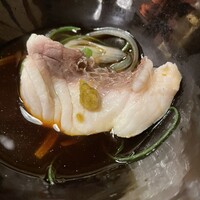 個室会席 北大路 八重洲茶寮 - 鯛しゃぶ…ちょっと、しゃぶしゃぶし過ぎ