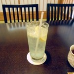 日本料理井上 - 追加　自家製レモンスカッシュ。