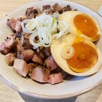 麺屋 優光 - ランチメニューセットc炙りレア焼豚丼セット250円