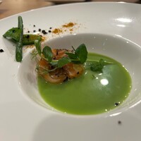 Chez Tetsu - サーモンのスープ仕立て
