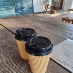 手紙舎 - ホットのミルクコーヒーを外席で！！